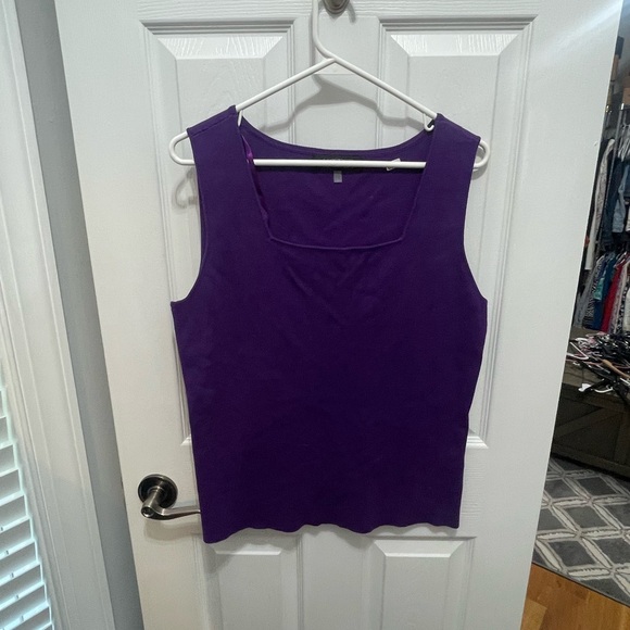 Kasper tank pullover large sleeveless top large - Picture 2 of 8